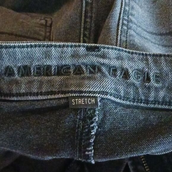 American Eagle Jeans Gray Denim Stretch Mom Jean Womens Size 2 - Picture 6 of 9